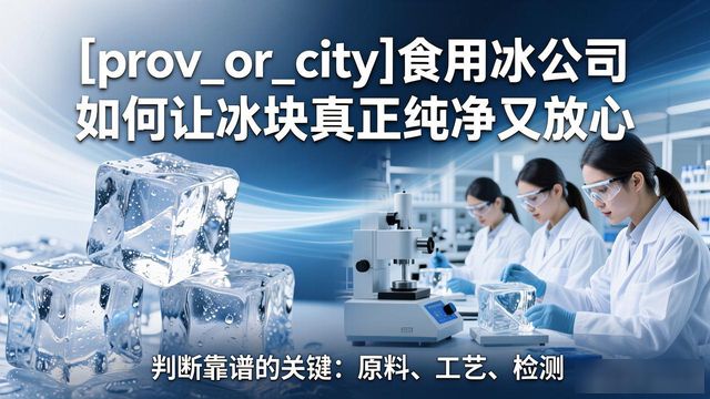 昆明食用冰公司如何让冰块真正纯净又放心
